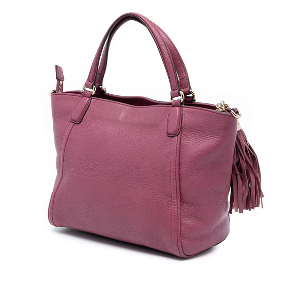 Pre-Loved Gucci Small Pebbled Leather Soho Cellarius Satchel - Picture 2 of 7